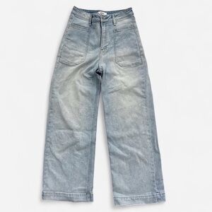 Stylish Light Blue Wide Leg Jeans